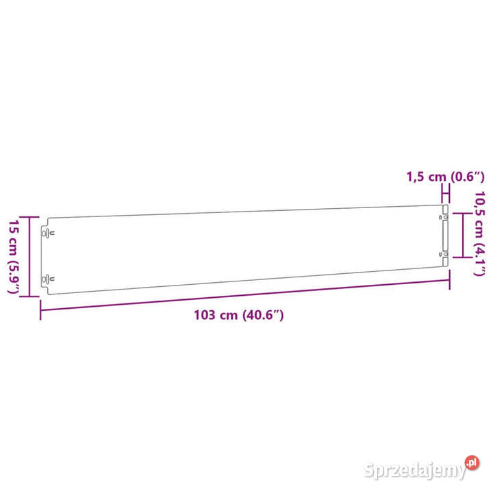 Obrzeża trawnikowe 50 15x103 giętkie stal Corten Warszawa