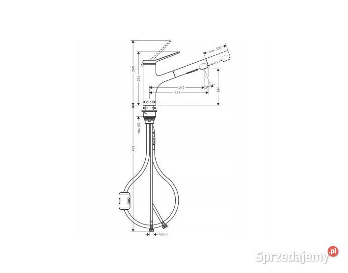 HANSGROHE BATERIA KUCHENNA ZESIS M33 mazowieckie Warszawa