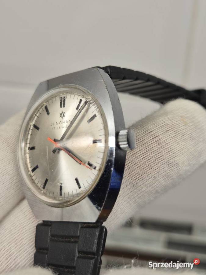 Zabytkowy zegarek Junghans lata 70te XX wieku śląskie Chorzów