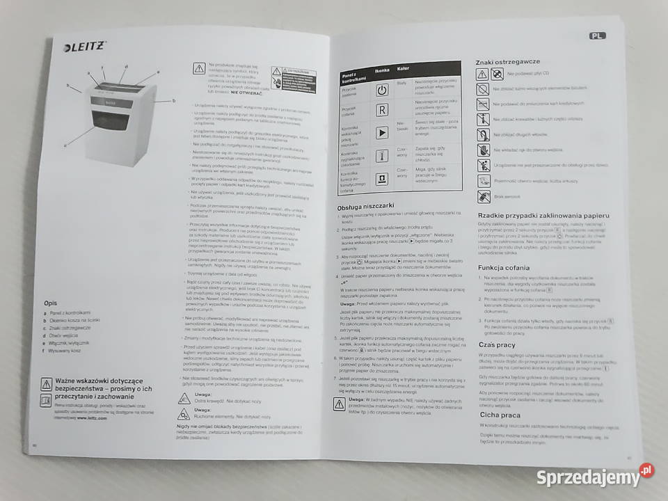 Niszczarka Leitz IQ Home Office P4 Stan Do 10 Biłgoraj