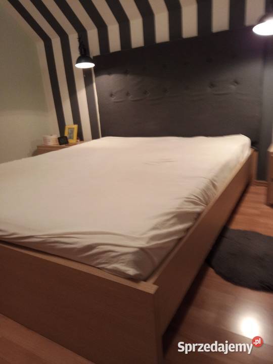 Oddam łóżko 2osobowe z zagłówkiem Kraków