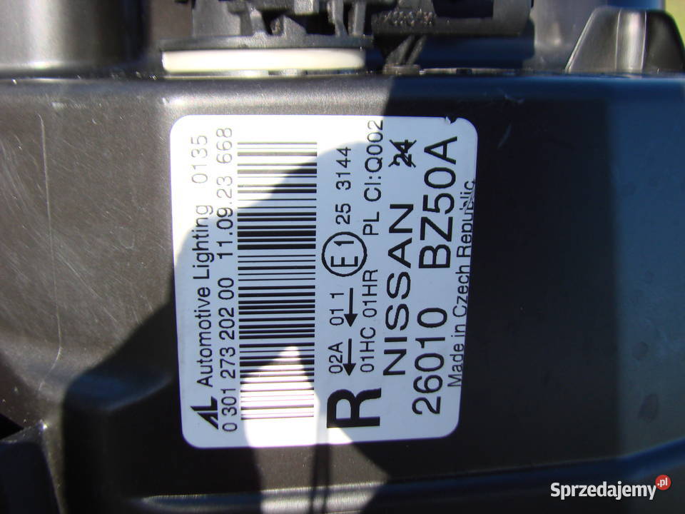 Nissan NV400 Interstar reflektor ORG EU Mielec