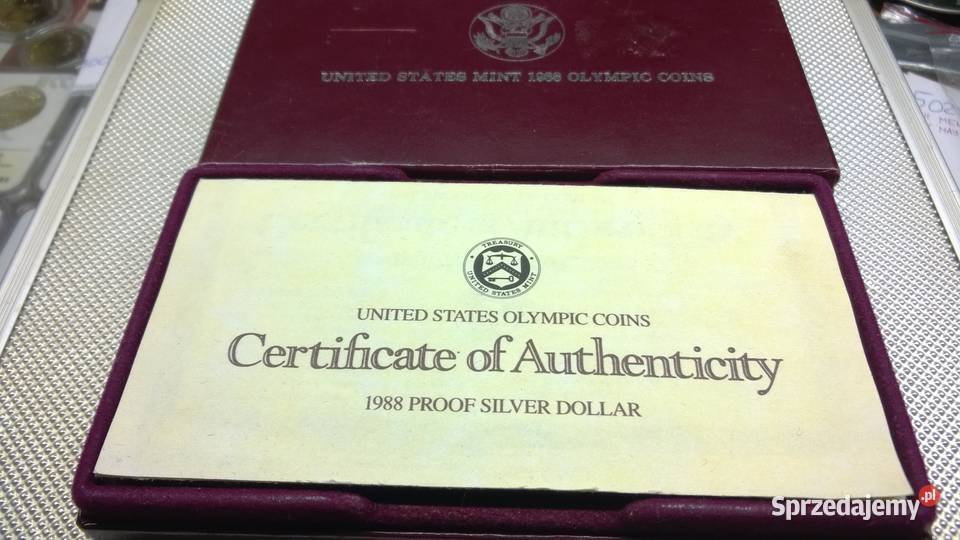MONETA 1 dolar 1988 Igrzyska XXIV Olimpiady Seul Numizmatyka Warszawa