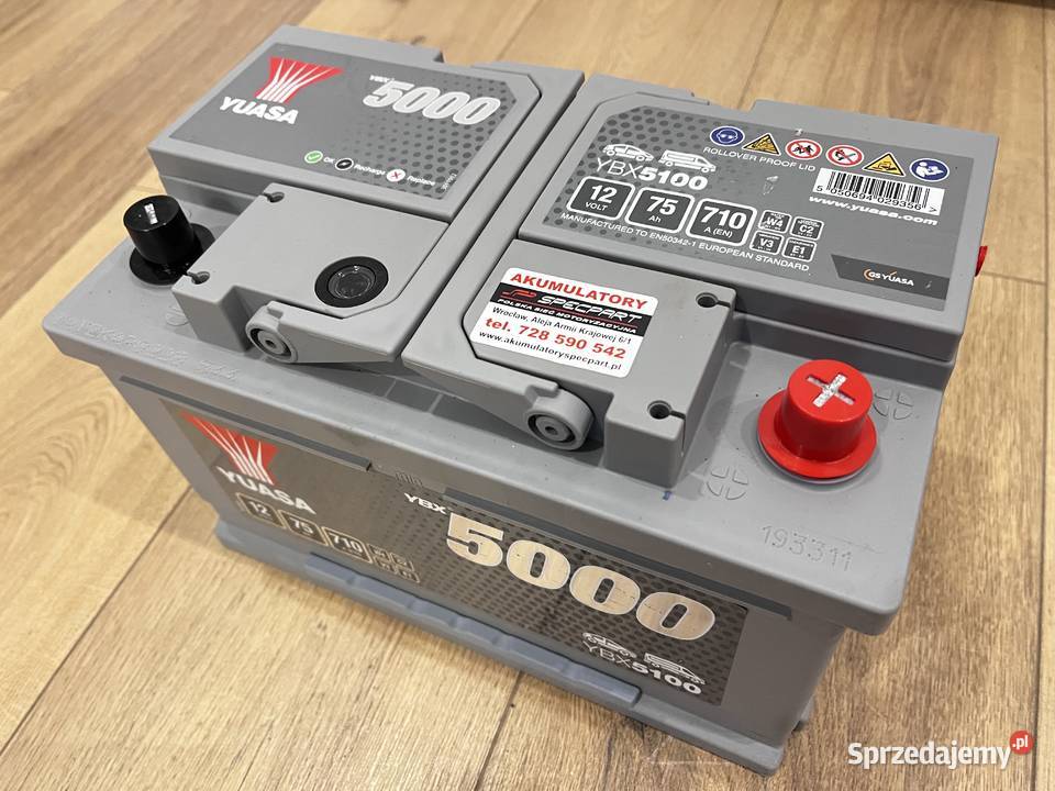AKUMULATOR ROZRUCHOWY 12V YUASA 75AH dolnośląskie Wrocław