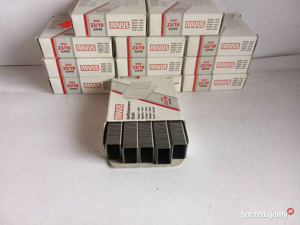 Zszywki do papieru Novus super 2319 nowe 12 op Bełchatów