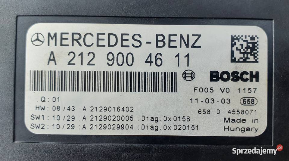 MERCEDES W204 MODUŁ SAM A2129004611 Radom