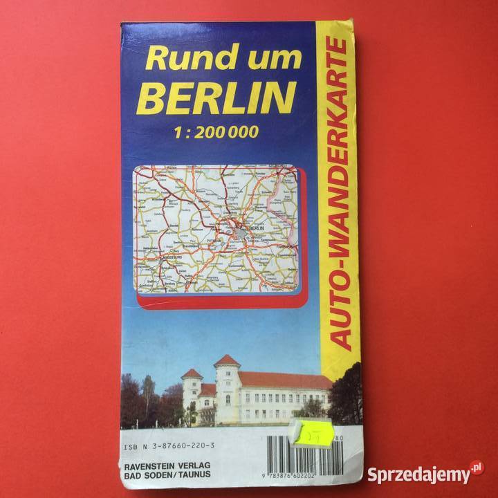 1888 Mapa Okolic Berlina Szczecin