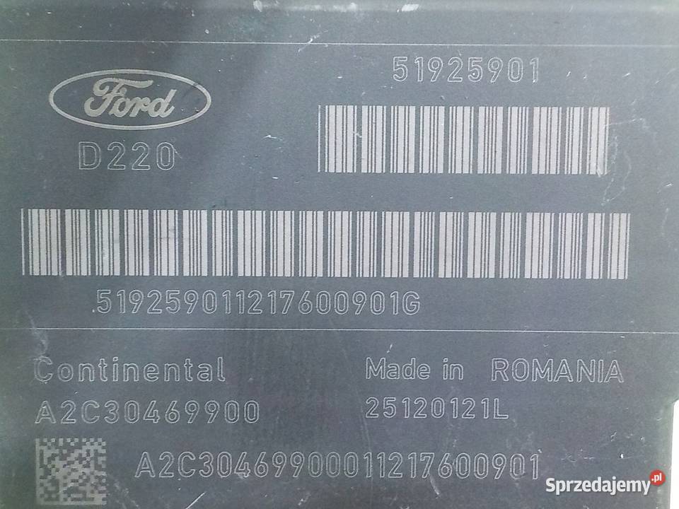 FORD KA MK2 II 12 B 12r 3D modul sensor AIRBAG Suków