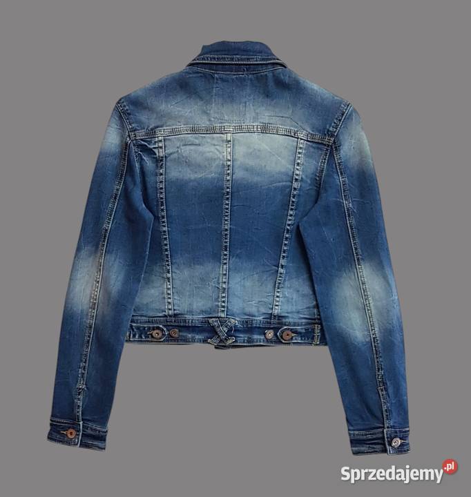 Damska kurtka jeansowa katana ciemno granatowa Rozmiar 36(S) Chrzanów sprzedam