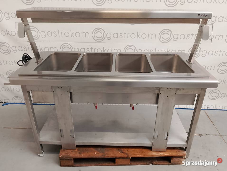 Stanowisko bemarowe 4xGN11 Stalgast z nadstawką