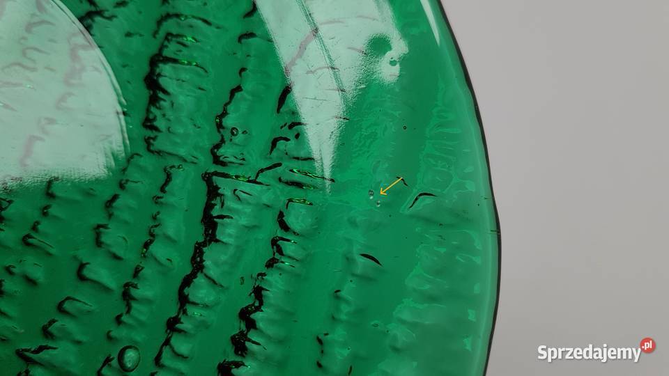 Talerzyk Igloo Ząbkowice kolorowe szkło PRL Dąbrowa Górnicza