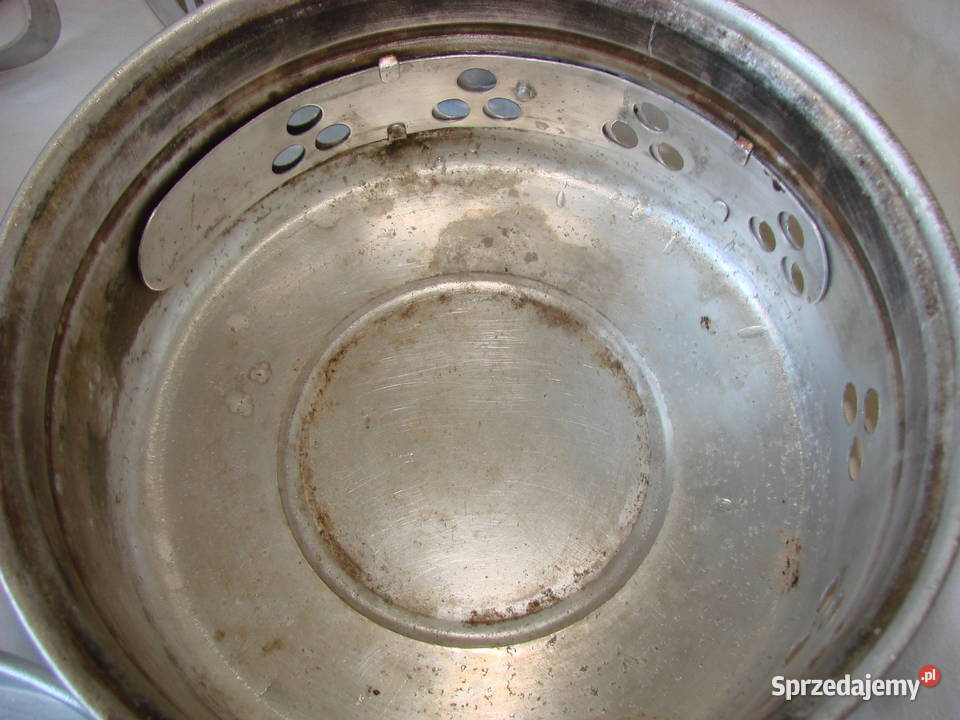aluminiowe naczynia turystyczne PRL Pruszcz Gdański