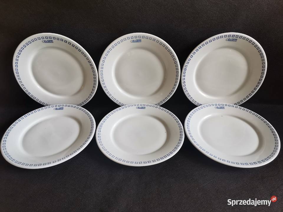 Stare nieużywane talerze deserowe porcelana Siemianowice Śląskie