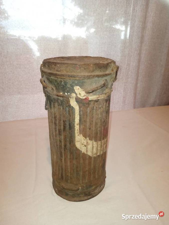 Puszka ppgaz hitlerowa 1939 na maskę podlaskie Białystok