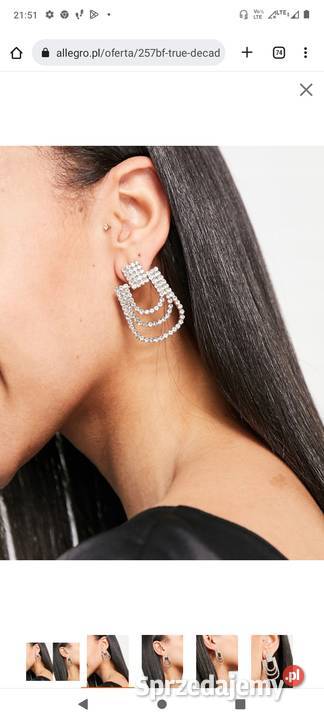Ekskluzywne Bogato zdobione kolczyki z Londynu Dla kobiet małopolskie Kraków sprzedam