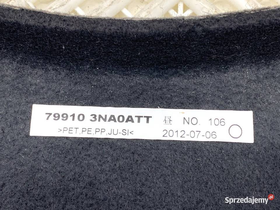 PÓŁKA TYŁ NISSAN LEAF ZE0 Hatchback OSŁONA osobowe