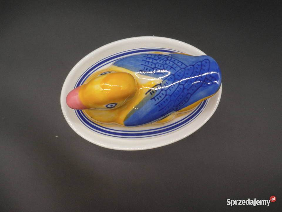 Ceramiczny pojemnik w kształcie kaczki Raszków