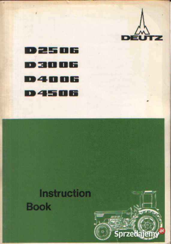 Deutz Fahr Agtotron K420 Instrukcja katalog Szamotuły