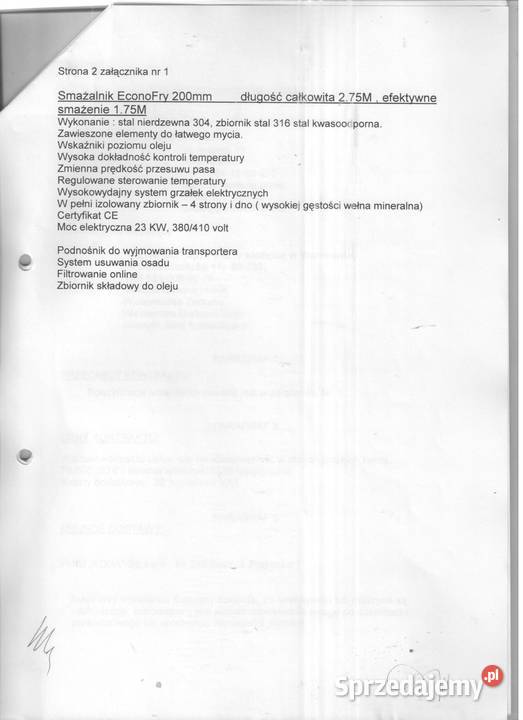 Sprzedam linię do produkcji burgerów rybnych i Susz