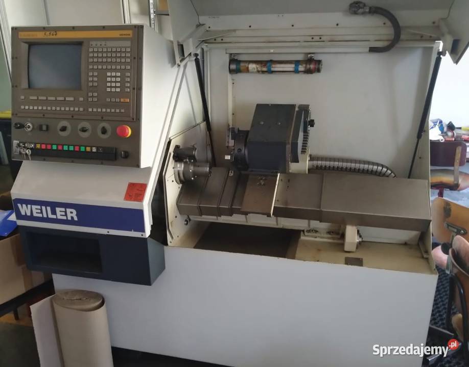 Tokarka CNC do metalu Weiler skośne łoże Maków Podhalański sprzedam