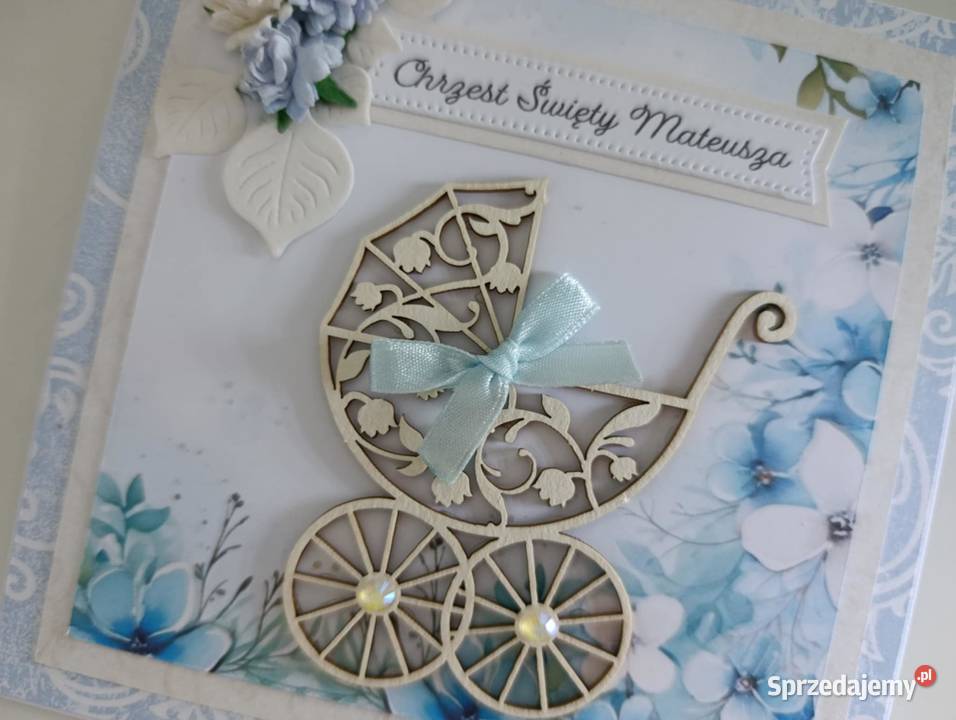 Personalizowana Kartka ręcznie robiona na Łódź sprzedam