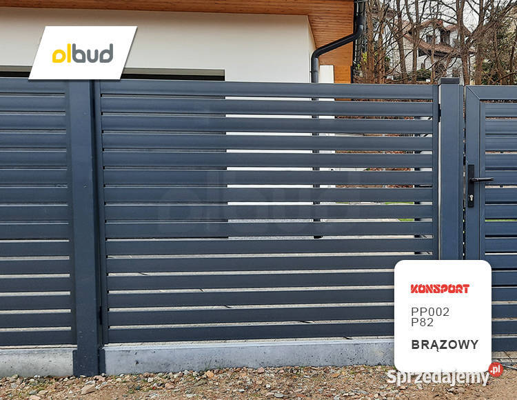 Ogrodzenie nowoczesne poziome KONSPORT P82