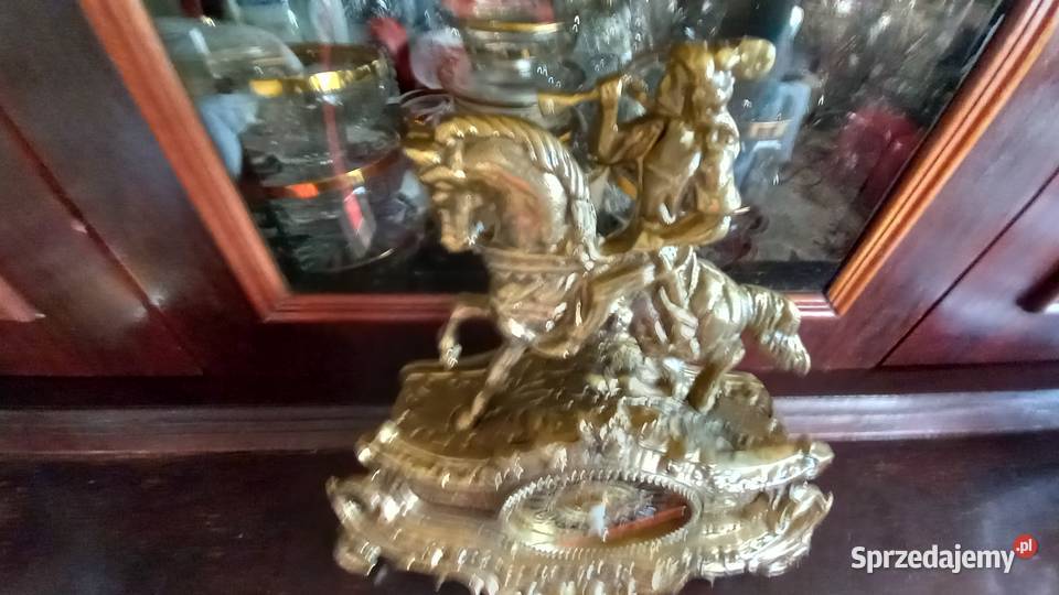 Stary mosiężny zegar Antyki, Sztuka, Kolekcje Warszawa sprzedam