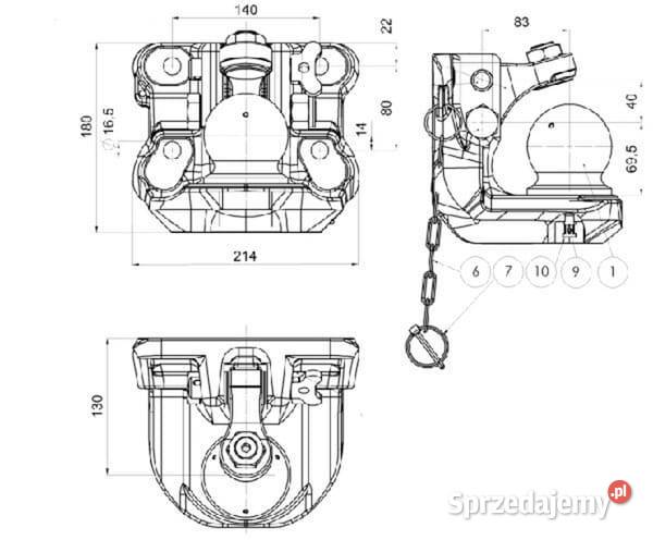 Zaczep transportowy kulowy 00670052A02 sprzedam