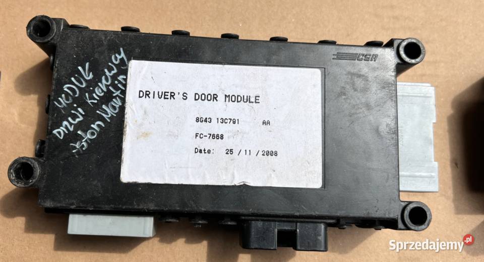 ASTON MARTIN MODUŁ STEROWNIK DRZWI 8G43 13C791 osobowe Kłodzko sprzedam