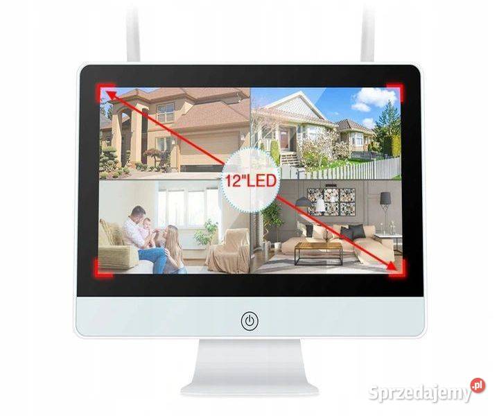 ZESTAW KAMER WIFI Z EKRANEM LCD 3MPX DYSK 1TB Wrocław