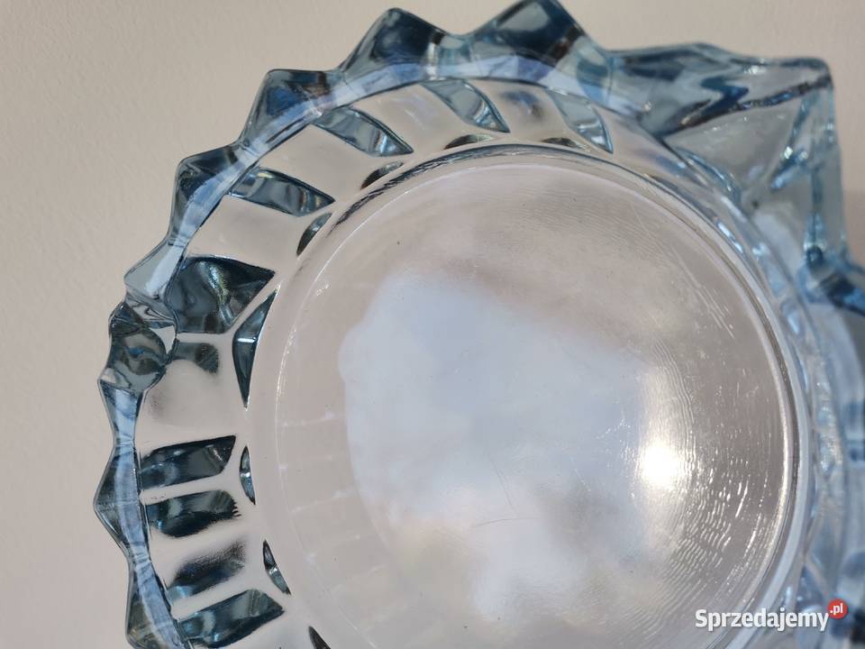 Stara duża nieużywana niebieska popielniczka Katowice sprzedam