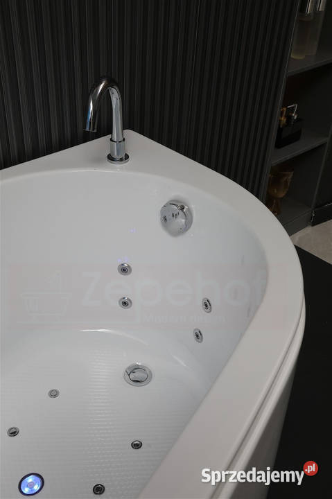 Wanna z hydromasażem EBX101 R PRAWA prostokątna Grabówka
