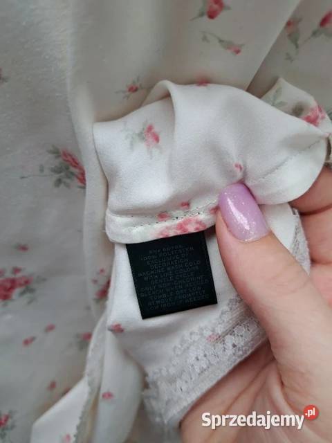 Satynowa halka w kwiaty Ralph Lauren M pomorskie Trąbki Wielkie sprzedam