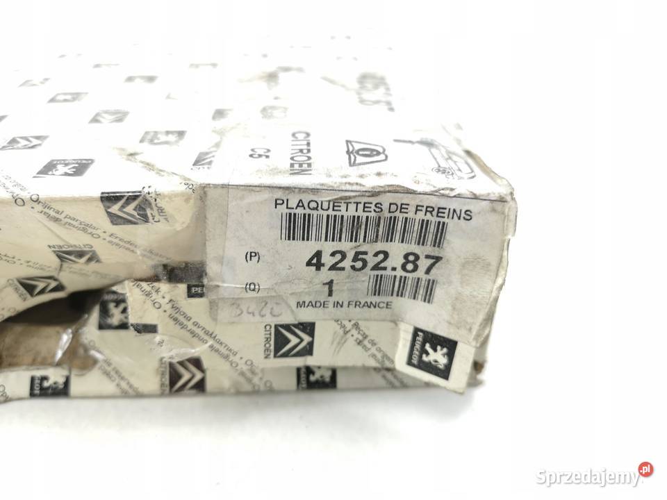 KLOCKI HAMULCOWE PRZÓD CITROEN C5 18 0104 ORI sprzedam