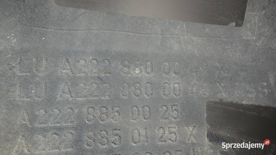 MERCEDES S W222 ZDERZAK TYL TYLNY Ruda Śląska sprzedam