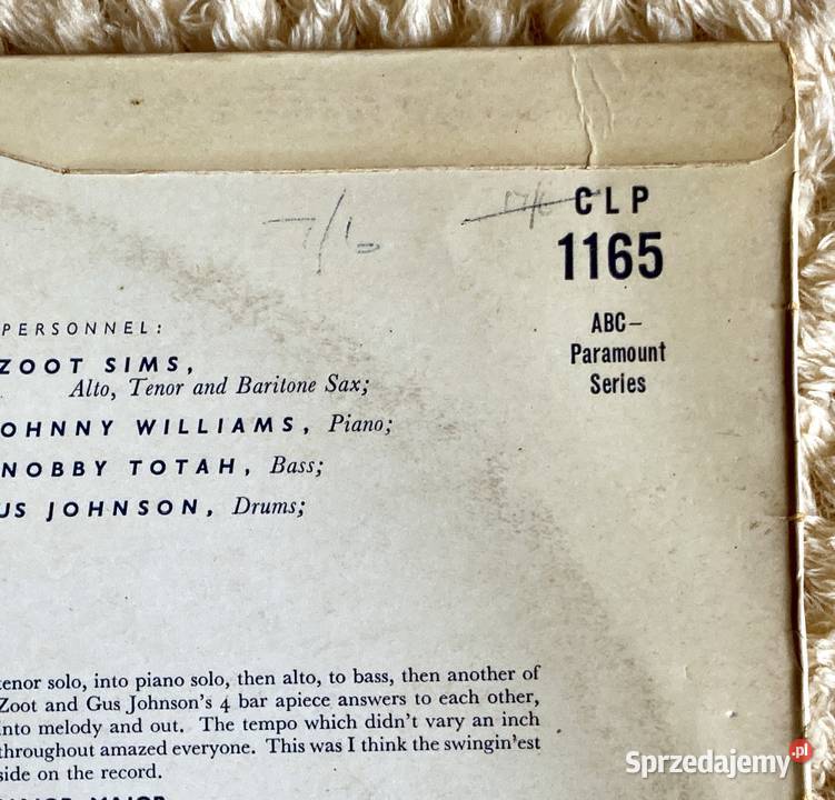 Zoot Sims Plays Alto Tenor And Baritone Szczecin