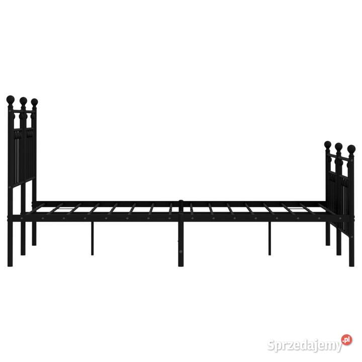 Łóżko Metalowe Czarne Rama Łóżka Ze Stelażem 97cm