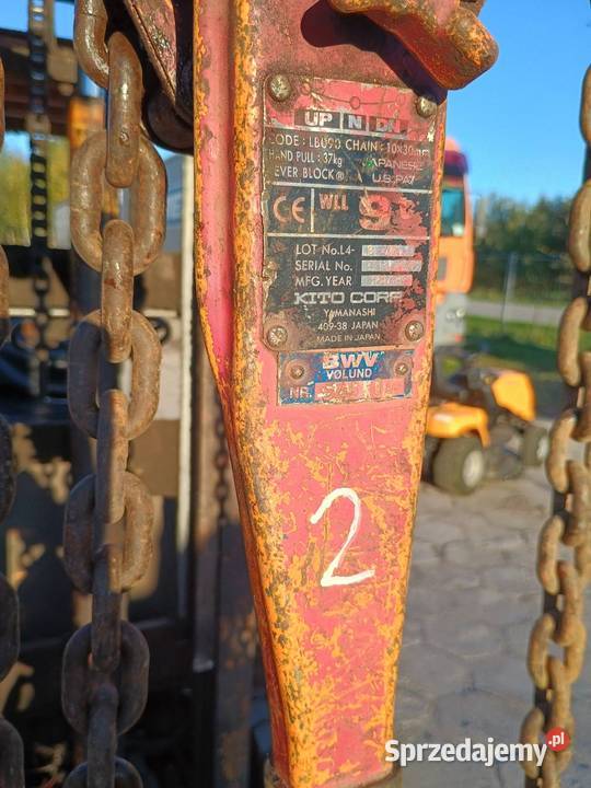KITO LB090 9 ton wciągnik łańcuchowy ręczny Końskowola