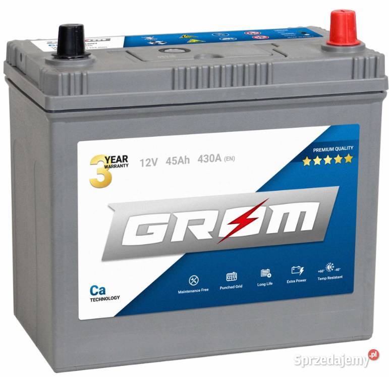 Akumulator Grom Premium 45Ah 430a Siedlce