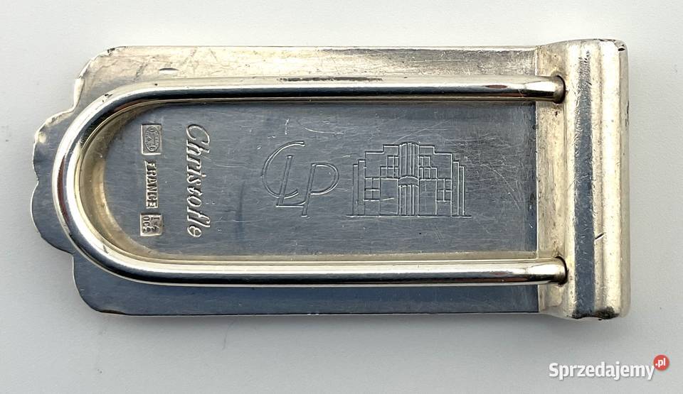 Klips banknotow CHRISTOFLE France money clip Kraków