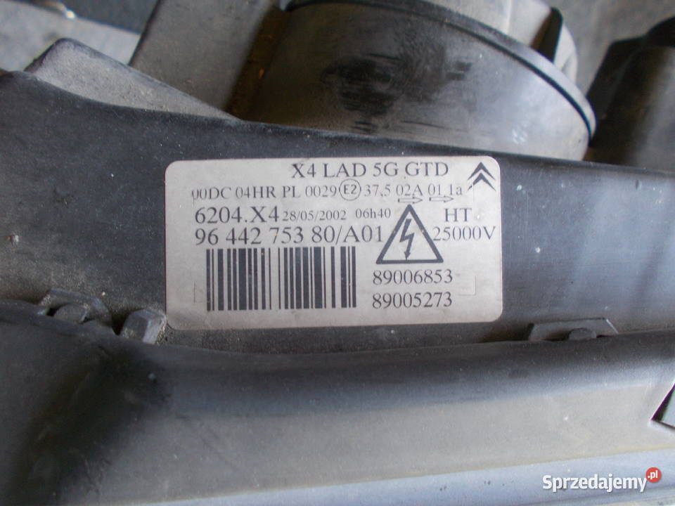 citroen c5 30 v6 02r lampa przednia lewa prawa