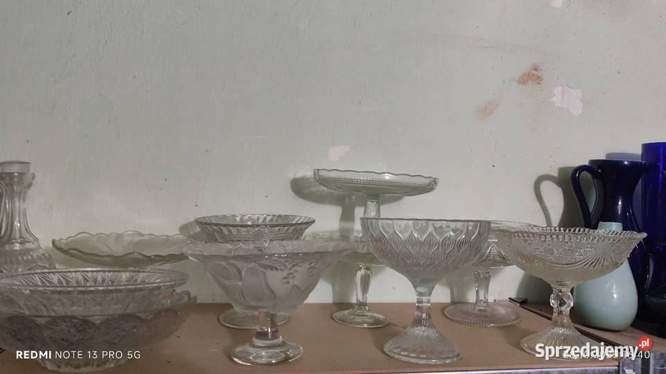 Szkło Kolorowe PRLu Kryształy Figurki dolnośląskie Wiązów