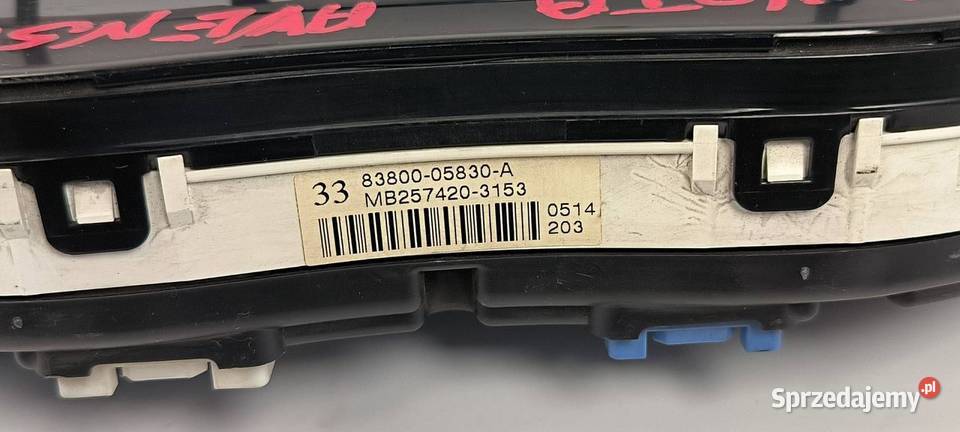 LICZNIK ZEGAR TOYOTA AVENSIS T25 8380005830A