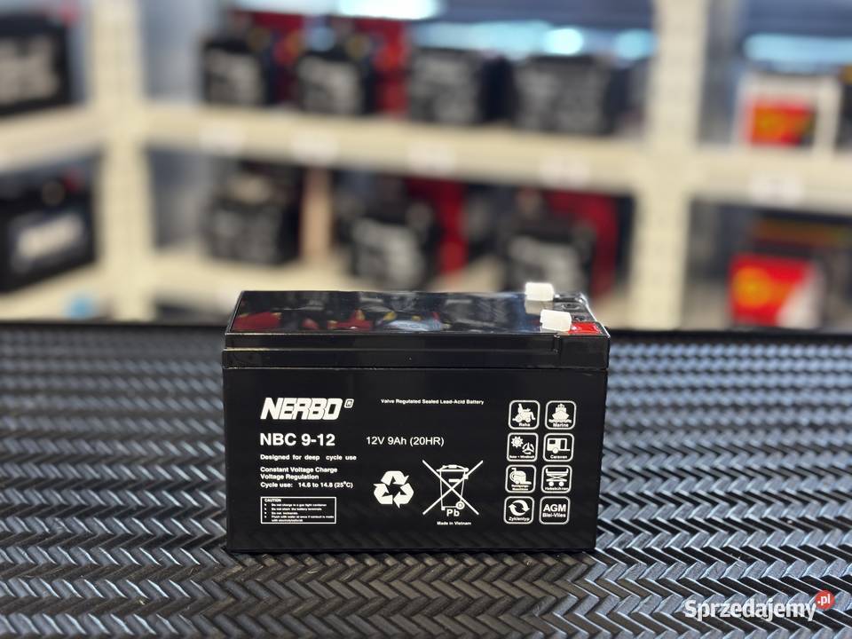 Akumulator 12V 9Ah 912 NERBO NBC CYKLICZNY L podkarpackie Jasło sprzedam
