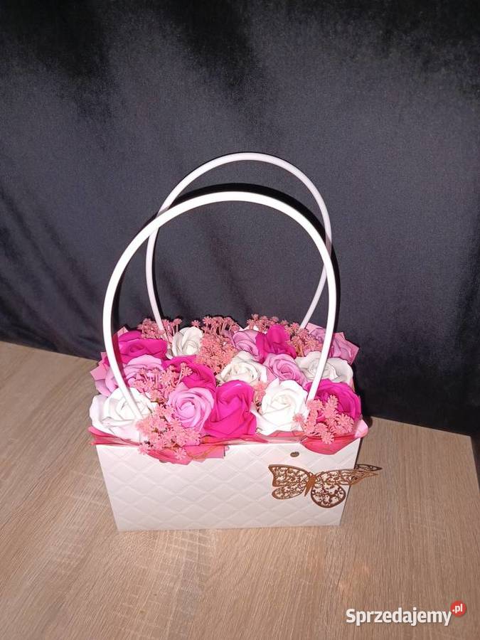 Bukiet z róży mydlanych Box z różami mydlanymi wielkopolskie Ląd sprzedam