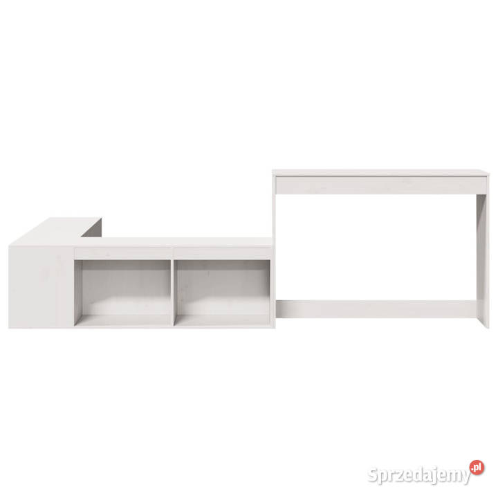 Szafka nocna z biurkiem biała 232x122x75 drewno Warszawa