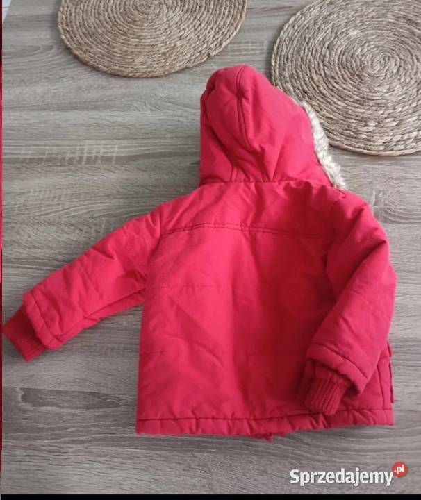 Kurtka z kapturem czerwona chłopięce zimowa Odzież Krosno