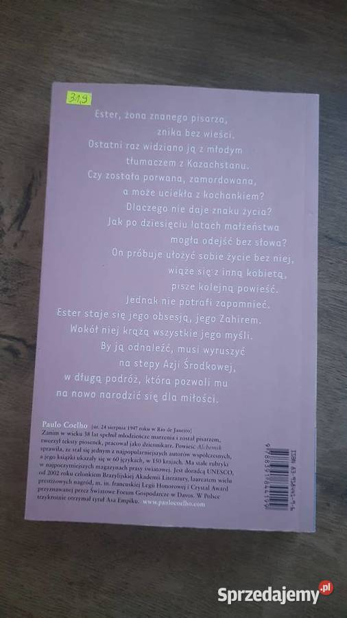 Paulo Coelho Zahir społeczno-obyczajowe mazowieckie Serock
