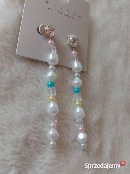 Długie Bogato zdobione kolczyki wieczorowe z Kraków