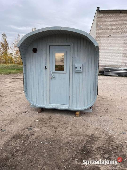 Sauna Beczka Kwadro 260 Panorama Harvia Cilindro